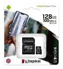 Tarjeta De Memoria Kingston Sdcs2sp Canvas Select Plus Con Adaptador Sd 128GB